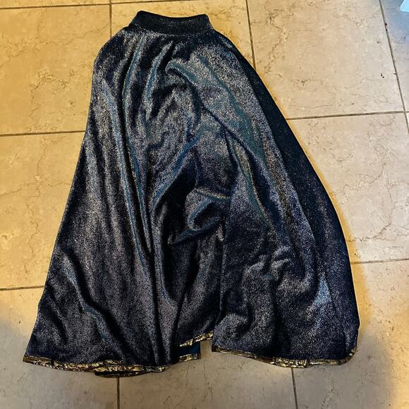 Great Pretenders Starry Night Wizard Cape Hat Magician Magic Costume Kids 7-8 - Picture 8 of 11